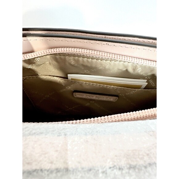 Michael Kors Trisha Medium Triple Compartment Crossbody Powder Blush MK NWT - Picture 7 of 15